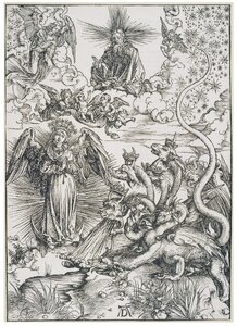 Woman of the Apocalypse and the Seven-headed Dragon (Dürer)