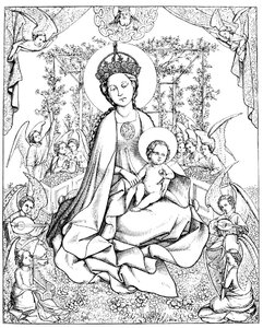 Madonna in the Rose Garden