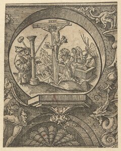 The Crucifixion and Burial (Jacob Cornelisz.)