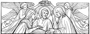 Holy Family with Angels Headpiece