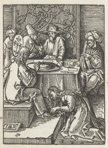 Mary Magdalene Anoints Christ's Feet (Jacob Cornelisz.)