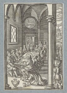 Mary Magdalene Anoints Christ's Feet (Van Sichem) 2