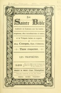 La Sainte Bible (Title Page)