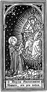 Our Lady of the Rosary with St Dominic