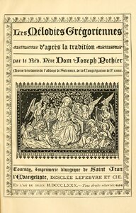 Les Mélodies Grégoriennes (Title Page)