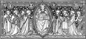 Christ with Saints Headpiece