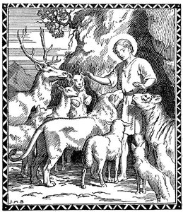 Saint with Animals